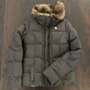 ABERCROMBIE ZIP UP PUFFER JACKET
